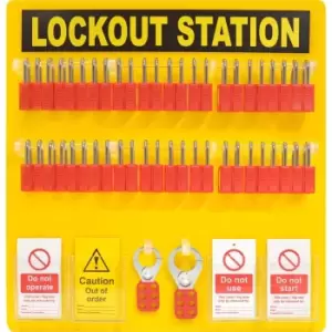 Image of 48 Padlock Lockout Station Premier
