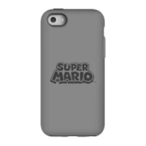 image of Nintendo Super Mario Distressed Logo Phone Case - iPhone 5C - Tough Case - Gloss