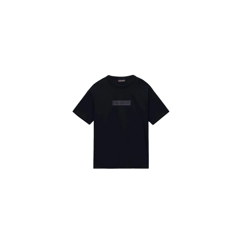Image of Kid's T-Shirt Napapijri New Box Logo Noir Unisex 14 ans