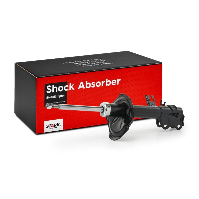 Image of STARK SKSA-0130975 Shock absorber Front Axle Left, Gas Pressure, Twin-Tube, Suspension Strut, Top pin Shock Absorber (854)