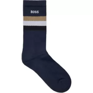 image of Boss QS Rib Stripe CC 10242900 01 - Blue