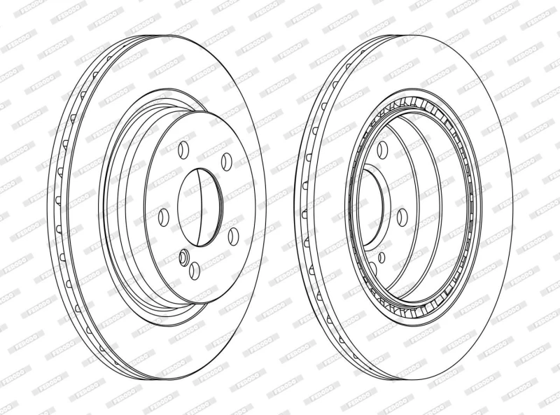 Image of Brake disc FERODO DDF1700C
