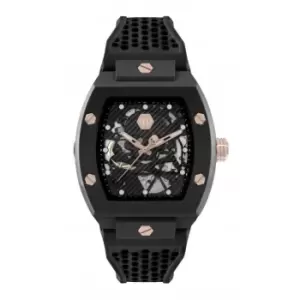 image of Gents High-Conic The Skeleton Ecoceramic Black Watch PWVBA0523