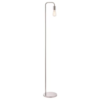 image of Endon Rubens - 1 Light Floor Lamp Chrome Plate, E27