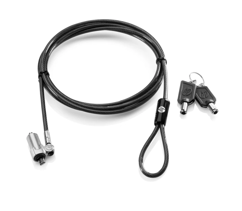 Image of HP Ultraslim Keyed cable lock Black 1.8 m