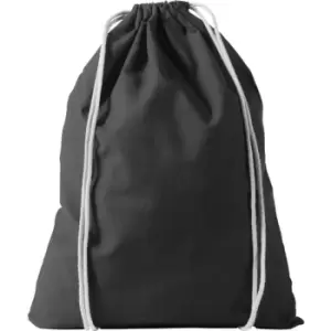 Image of Bullet Oregon Cotton Premium Rucksack (44 x 33 cm) (Solid Black) - Solid Black