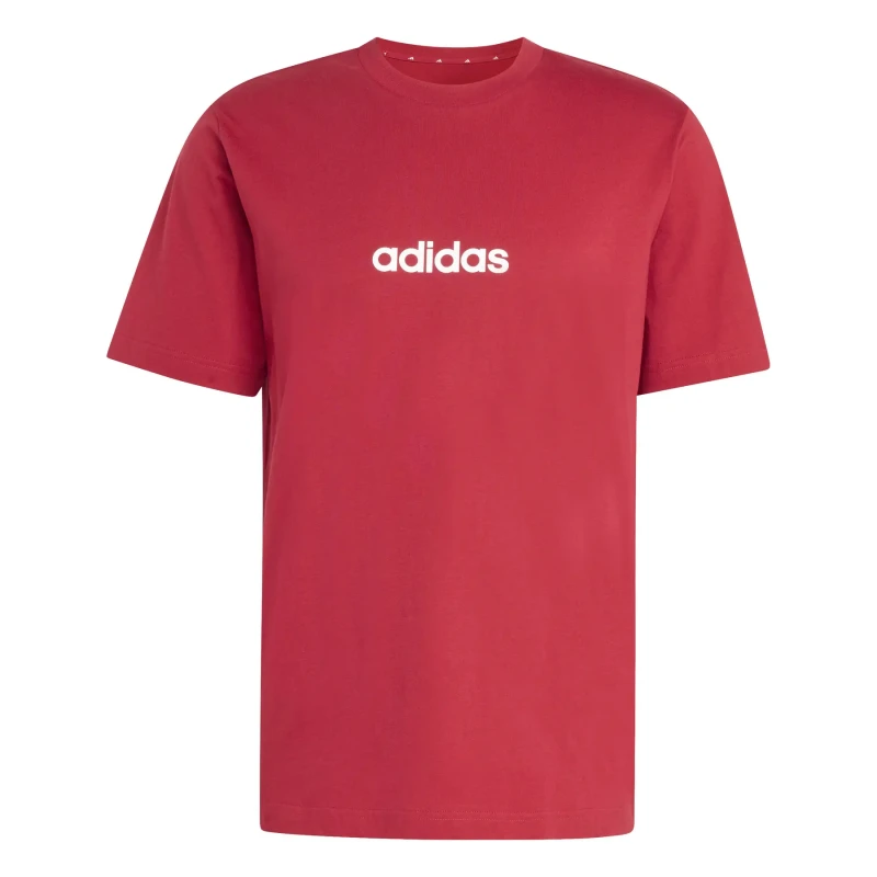 Image of Adidas T-Shirt adidas Essentials Linear Rouge Male S