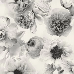Image of Arthouse Diamond Wallpaper - Floral Mono