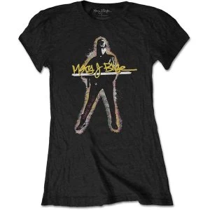 image of Mary J Blige - Glow Womens Large T-Shirt - Black