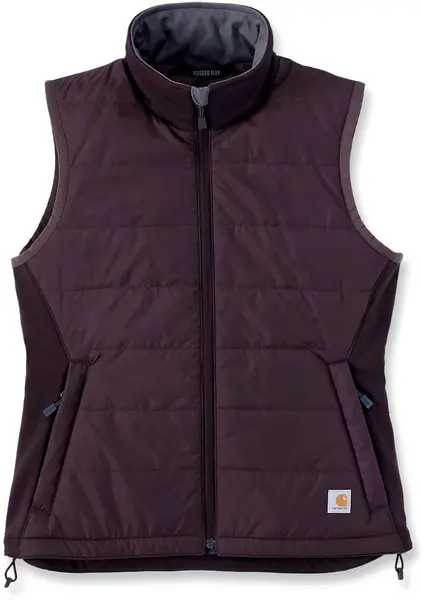 Image of Carhartt Rain Defener Relaxed Fit Lightweight Ladies Vest, red, Size XS for Women