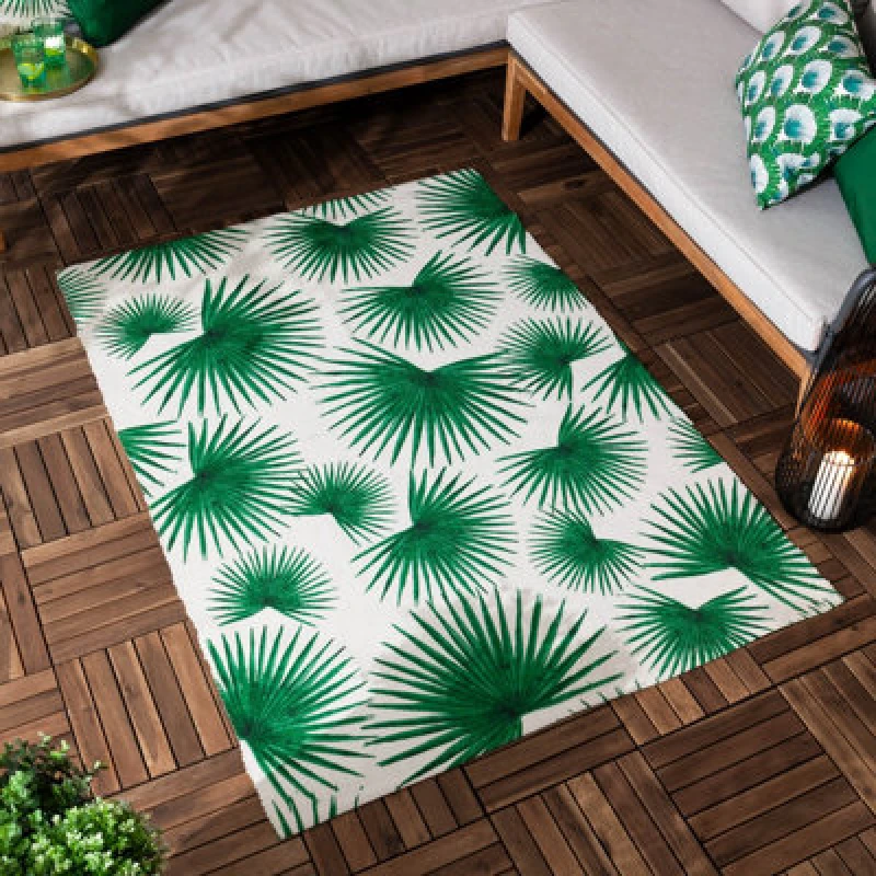 Image of Furn Furn Algave Indoor/Outdoor Rug in Green Size: 120cm x 170cm Green 120cm x 170cm Unisex 5025532823908