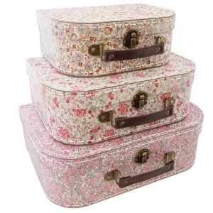 Image of Sass & Belle Vintage Floral Suitcase 3Pcs Set