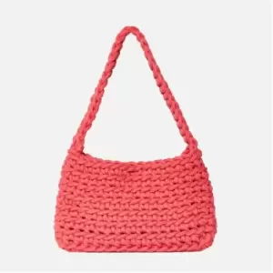 Missguided Knit Shoulder Bag - Orange