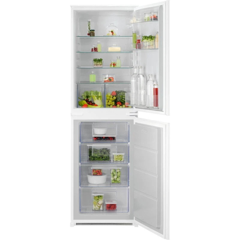 Image of AEG OSC6L185ES 177cm 50/50 Integrated Fridge Freezer - White - E Rated