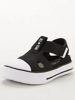 image of Converse Chuck Taylor All Star Superplay Ox Toddler Sandals - Black, Size 4