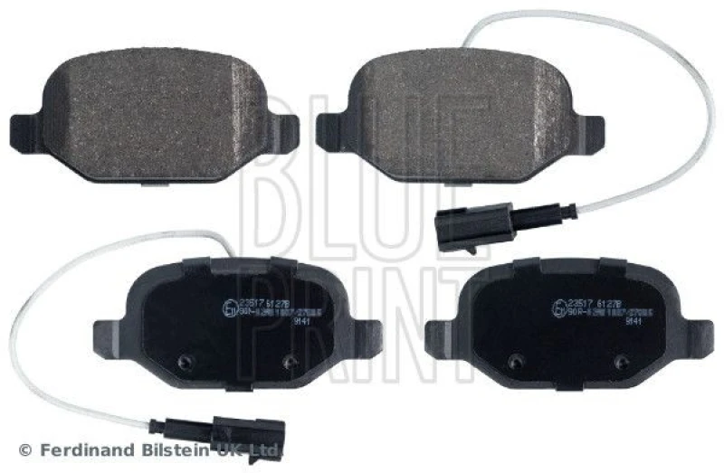Image of Blue PRINT Brake pad set Blue PRINT ADL144219