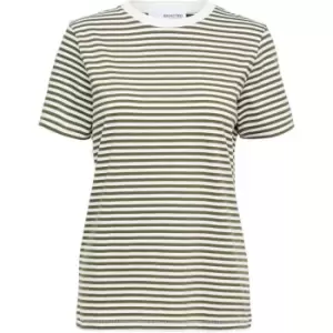Image of Selected Femme Perfect T-Shirt - Green