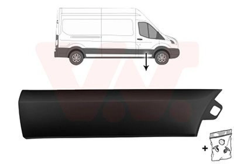 Image of VAN WEZEL Door moulding trim VAN WEZEL 1992404