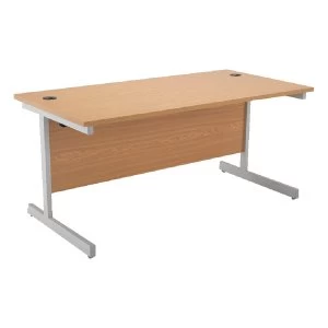 Image of Jemini Oak 1200mm Rectangular Cantilever Desk KF838076