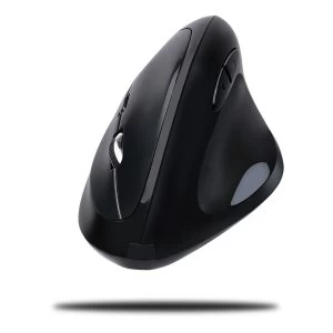 image of Adesso - IMouse Wireless Vertical Ergonomic Programmable 4800dpi Optical Mouse - Black