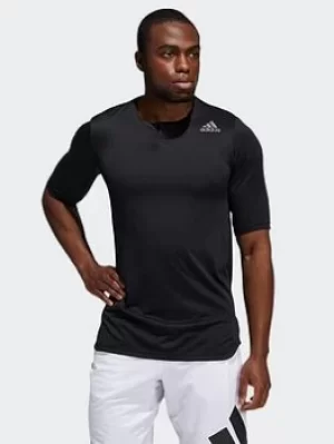 Image of adidas Primeblue Always Om Yoga Henley Long-sleeve Top, Black, Size 2XL, Men