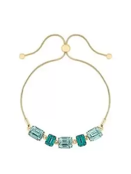 Image of Mood Gold Green Open Stone Toggle Bracelet