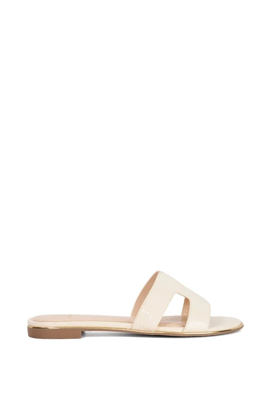 Image of Dune London Womens 'Ludlows' Sandals in White Size: 5 White Female 5