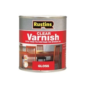 Image of Rustins Polyurethane Varnish Gloss Clear 1 litre