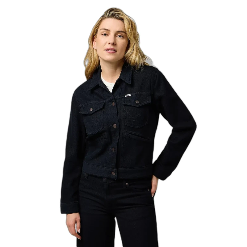 Image of Wrangler Womens denim jacket Wrangler Heritage Bleu Female L