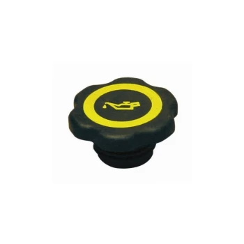 Image of Oil Filler Cap - Black/Yellow - Ford Zetec - POBC18 - High Tech Parts