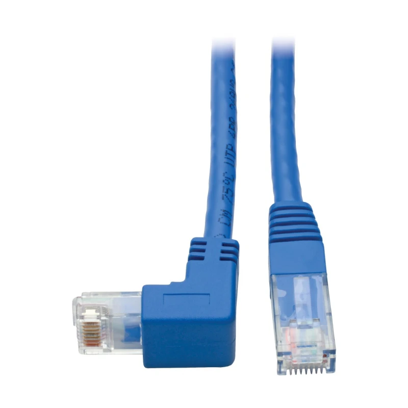 Image of Tripp Lite N204-001-BL-DN Down-Angle Cat6 Gigabit Molded UTP Ethernet