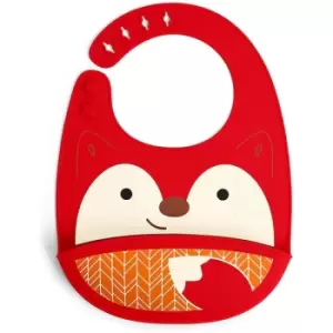 image of Skip-Hop Fold & Go Silicone Fox Bib