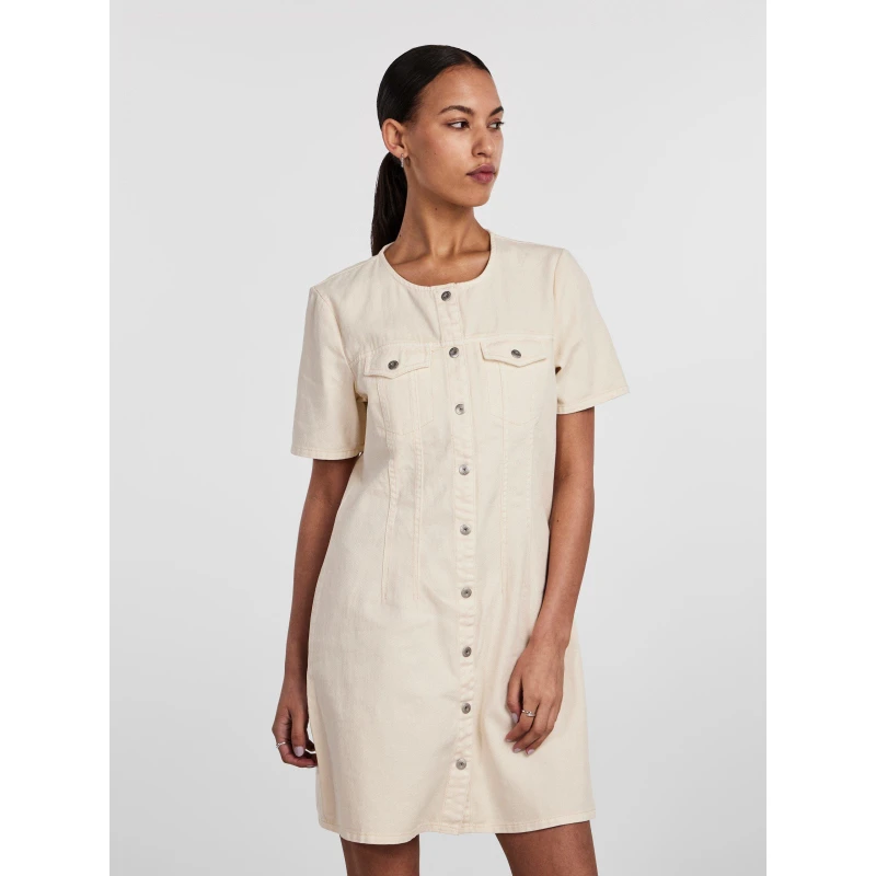 Image of Pieces Pieces Tara Ss Dress - White White 8
