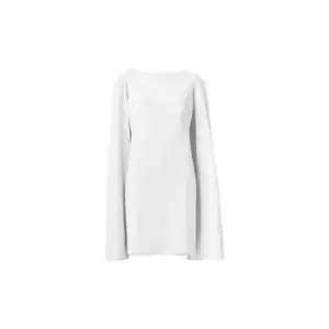 image of Adrianna Papell Structured Cape Sheath Dress - White