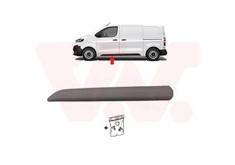Image of VAN WEZEL Door moulding trim VAN WEZEL 0944403