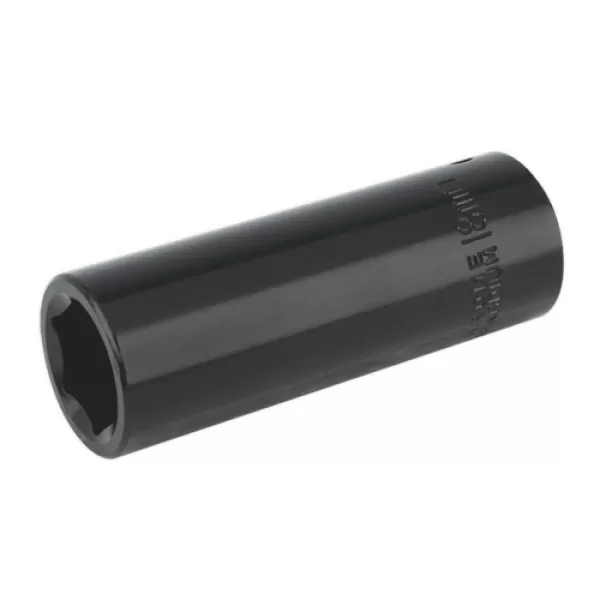 Image of Genuine SEALEY IS1218D Impact Socket 18mm Deep 1/2Sq Drive