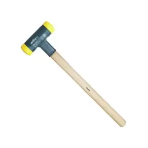 Image of Wiha Soft-Face Dead-Blow Hammer Hickory Handle 436g