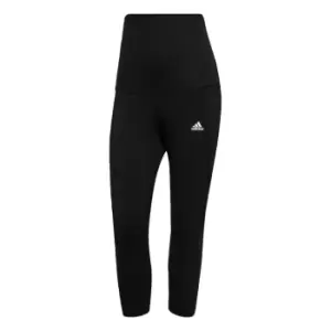 Image of adidas Designed to Move three quarterSport Leggings (Maternity) Wo - Black