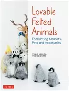 Image of lovable felted animals enchanting mascots pets and accessories