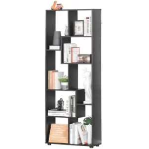 image of Wiley 8 Shelf Bookcase, black