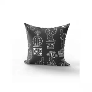 Image of YST0247 Black White Cushion Cover