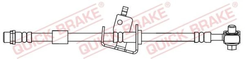 Image of QUICK BRAKE Brake hose QUICK BRAKE 58.855X
