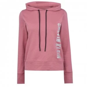 Image of Calvin Klein Performance Logo Hoodie - Dusty Pink 693