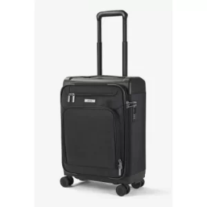 image of Rock Luggage Parker TJD7J 8 Wheel Cabin Black Suitcase