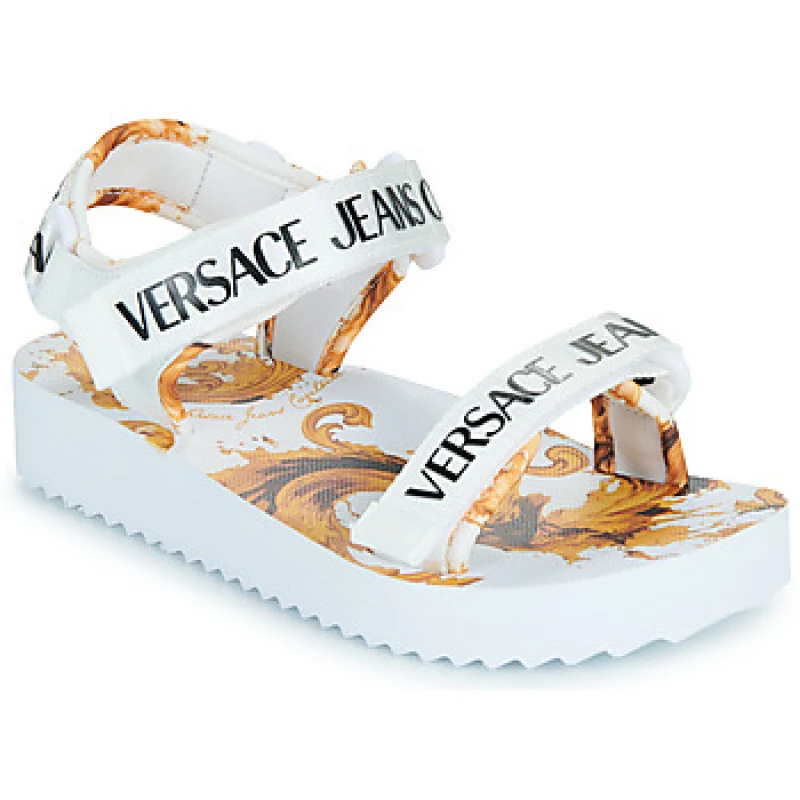 Image of Versace Jeans Couture 80VA3SX4 womens Wedge sandals in White