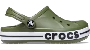 Image of Crocs Bayaband Clogs Kids Army Green C11