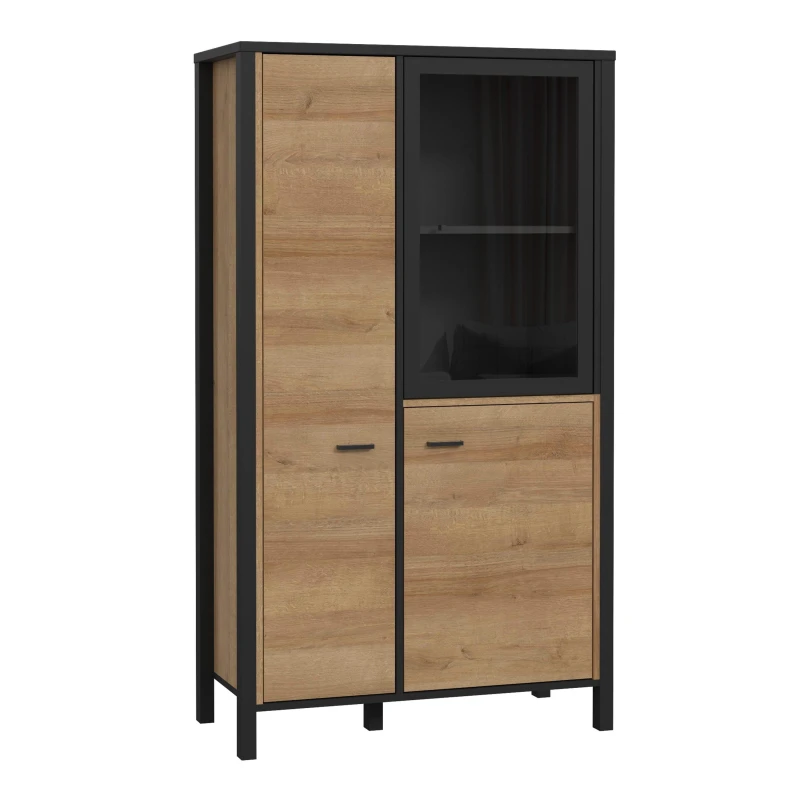 Image of Furniture To Go High Rock Small Display Cabinet Black unisex