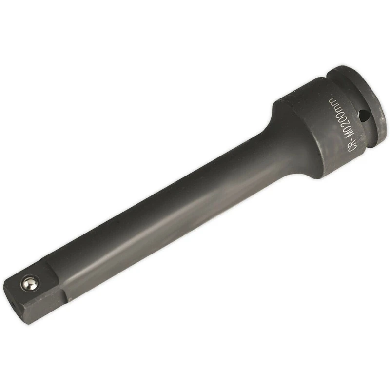 Image of Loops 200mm Steel Impact Extension Bar - 3/4" Sq Drive - Spring-Ball Socket Retainer Metallics