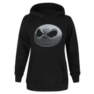 image of Nightmare Before Christmas Womens/Ladies Jack Skellington Hoodie (M) (Black)