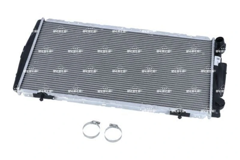 Image of NRF 58111 Engine radiator EASY FIT Brazed cooling fins, Aluminium, with mounting parts Aluminium Radiator,engine cooling (470)